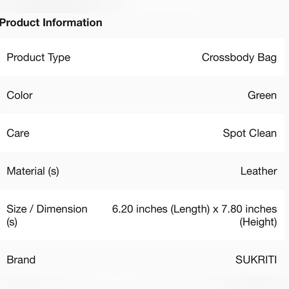 SUKRITI HAND PAINTED LEATHER CROSSBODY - Picture 8 of 11